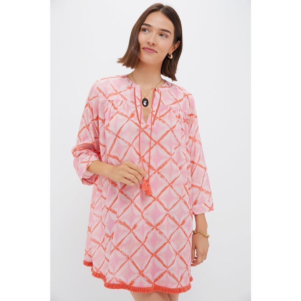 TUCKERNUCK BEACH Coral Medallion Bondi Coverup Size XS NWT Retail $128